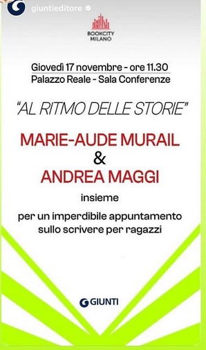 Andrea Maggi a "Bookcity Milano 2022"e Scrittorincittà Cuneo